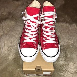 Red - “Chuck Taylors” Converse Sneakers